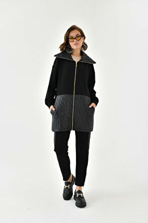 Ftz Women Kadın İki İp Kapitoneli Takım Siyah 30614