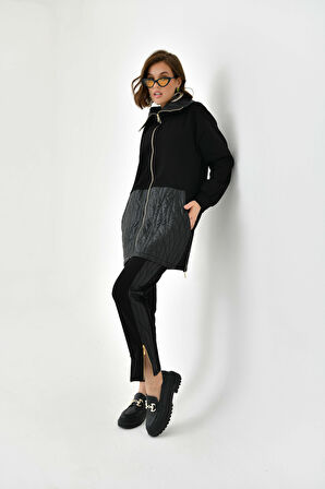 Ftz Women Kadın İki İp Kapitoneli Takım Siyah 30614