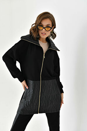 Ftz Women Kadın İki İp Kapitoneli Takım Siyah 30614