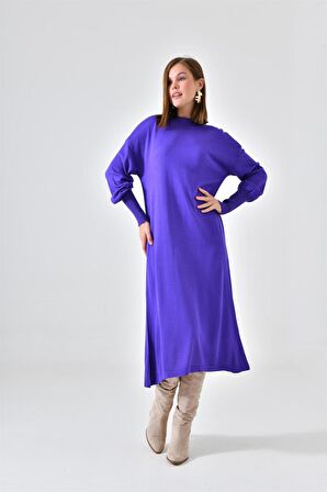 Ftz Women Kadın DÜz Basic Tunik Mor 20678