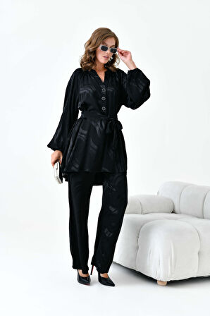 FTZ Women Kadın Jakar Takım  Siyah 30877