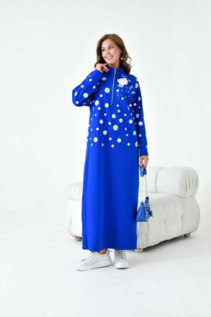 FTZ Women Kadın İki İp Elbise  Saks Mavi 30902