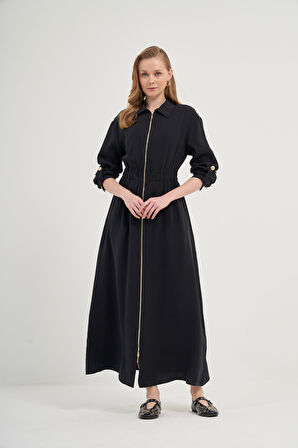 FTZ Women Kadın Modal Elbise  Siyah 31033