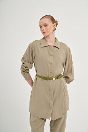 FTZ Women Kadın Pantolonlu Takım  Haki 31035