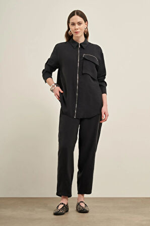 FTZ Women Kadın Modal Takım  Siyah 31036