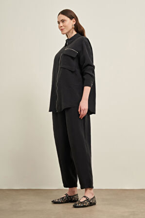 FTZ Women Kadın Modal Takım  Siyah 31036