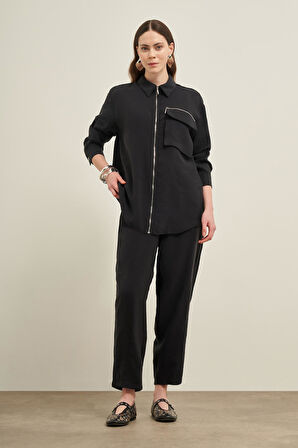 FTZ Women Kadın Modal Takım  Siyah 31036