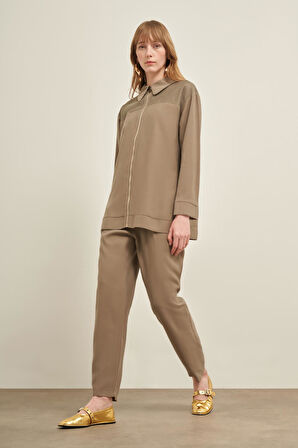 FTZ Women Kadın File Detay Takım  Haki 31047