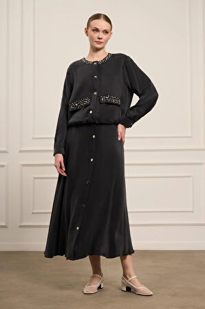 FTZ Women Kadın Cupra Etekli Takım  Siyah 31063