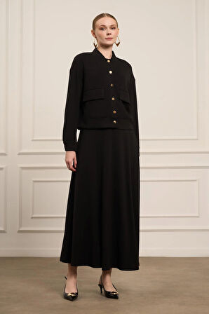 FTZ Women Kadın Etekli Takım  Siyah 31072