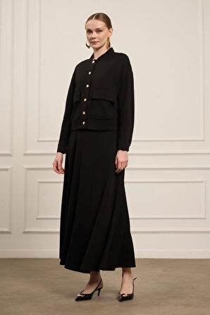 FTZ Women Kadın Etekli Takım  Siyah 31072