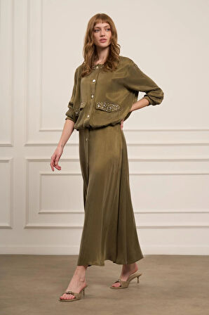 FTZ Women Kadın Cupra Etekli Takım  Haki 31063