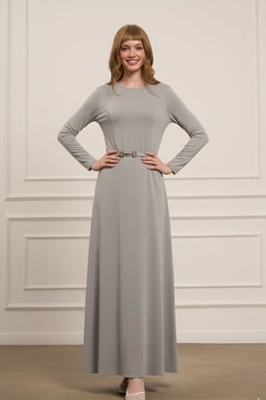 FTZ Women Kadın Elbise  Gri 31073