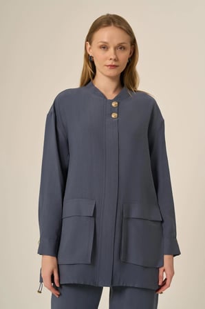 FTZ Women Kadın Begonya Takım  İndigo 31090