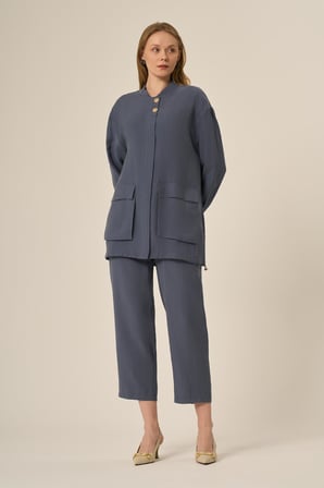 FTZ Women Kadın Begonya Takım  İndigo 31090