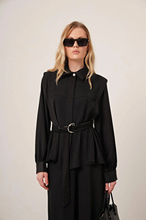 FTZ Women Kadın Piar Etekli Takım  Siyah 31148