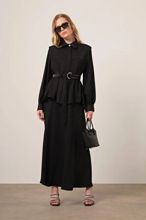 FTZ Women Kadın Piar Etekli Takım  Siyah 31148