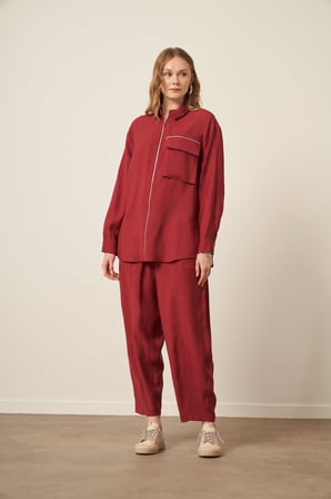 FTZ Women Kadın Modal Takım  Bordo 31036