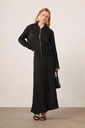 FTZ Women kadın Kraş Etekli Takım  Siyah 31171