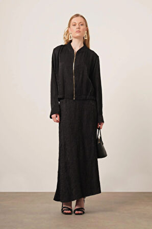 FTZ Women kadın Kraş Etekli Takım  Siyah 31171