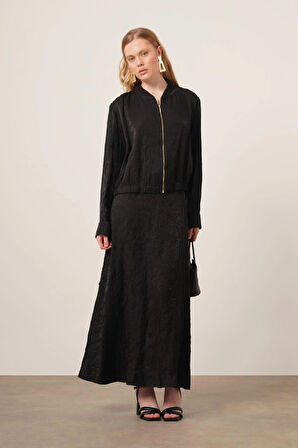 FTZ Women kadın Kraş Etekli Takım  Siyah 31171