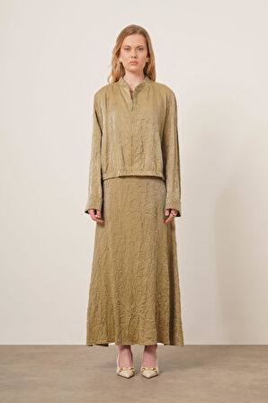 FTZ Women kadın Kraş Etekli Takım  Yeşil 31171