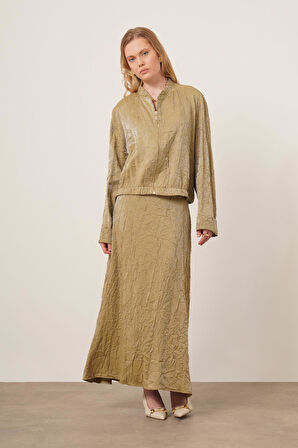 FTZ Women kadın Kraş Etekli Takım  Yeşil 31171