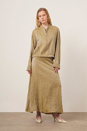 FTZ Women kadın Kraş Etekli Takım  Yeşil 31171