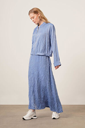 FTZ Women kadın Kraş Etekli Takım  Mavi 31171