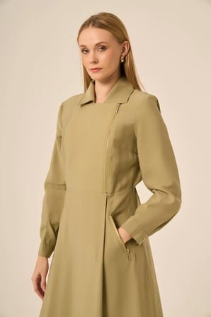 FTZ Women Kadın Canapos Elbise  Çağla 31183