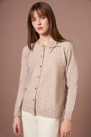 FTZ Women Kadın Şardon Hırka  Bej 25288