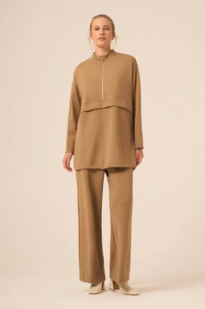 FTZ Women Kadın Royal Pantolonlu Takım  Camel 31271