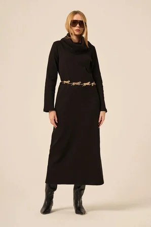 FTZ Women Kadın Ribana Elbise  Siyah 31286