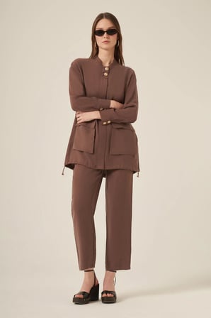 FTZ Women Kadın Begonya Takım  Kahve 31090