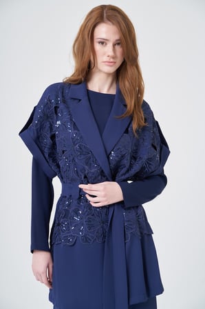 FTZ Women Kadın Dantel Takım  Lacivert 31349