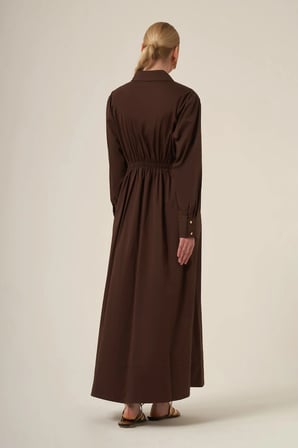 FTZ Women Kadın Cotton Elbise  Kahve 31350