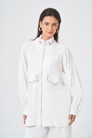 FTZ Women Kadın Felix Pantolonlu Takım  Ekru 31369
