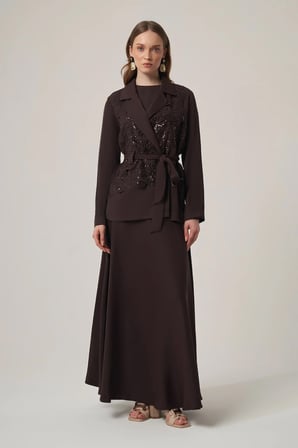 FTZ Women Kadın 3lü Takım  Kahve 31375