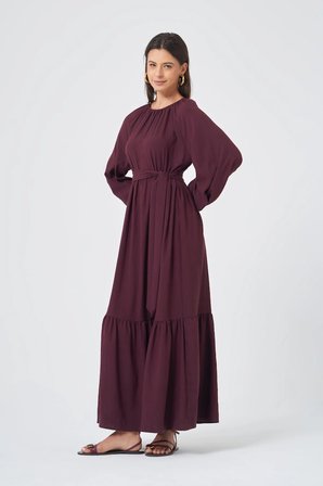 FTZ Women Kadın Capella Elbise  Mürdüm 31388