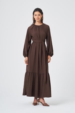 FTZ Women Kadın Capella Elbise  Kahve 31388