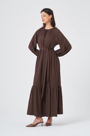 FTZ Women Kadın Capella Elbise  Kahve 31388
