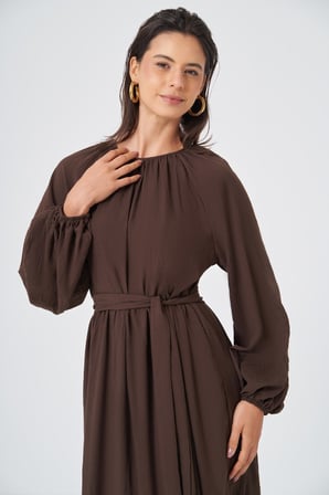 FTZ Women Kadın Capella Elbise  Kahve 31388