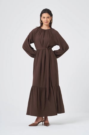 FTZ Women Kadın Capella Elbise  Kahve 31388