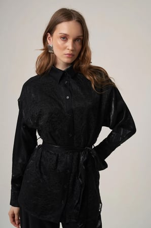 FTZ Women Kadın Glitery Takım  Siyah 31386
