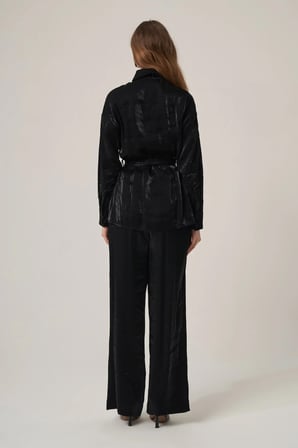 FTZ Women Kadın Glitery Takım  Siyah 31386