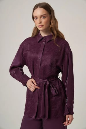 FTZ Women Kadın Glitery Takım  Mürdüm 31386