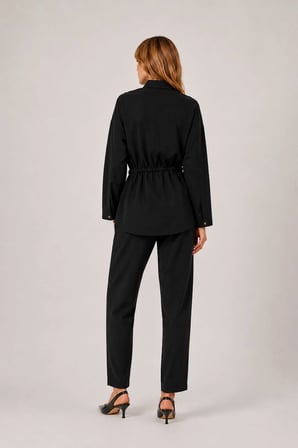FTZ Women Kadın Dantel Detay Takım  Siyah 31384