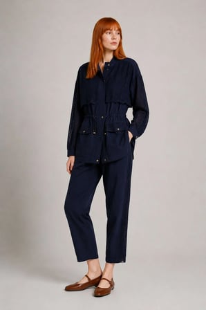 FTZ Women Kadın Dantel Detay Takım  Lacivert 31384