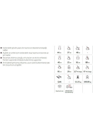 GOLFİ G501 Alüminyum Transfer Sandalyesi