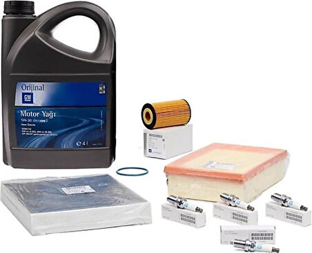 Chevrolet Trax 1.4 Turbo A14NET / B14NET Periyodik Bakım Seti GM 